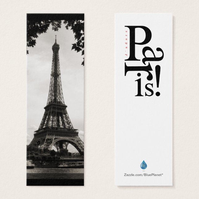 Mini favorito da Torre Eiffel de Paris (Frente & Verso)