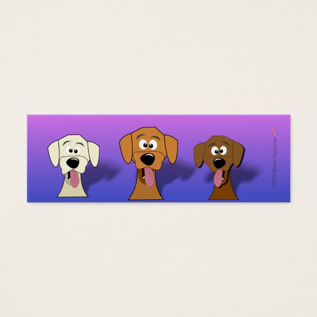 Mini favoritos dos cães de desenho animado (Frente)