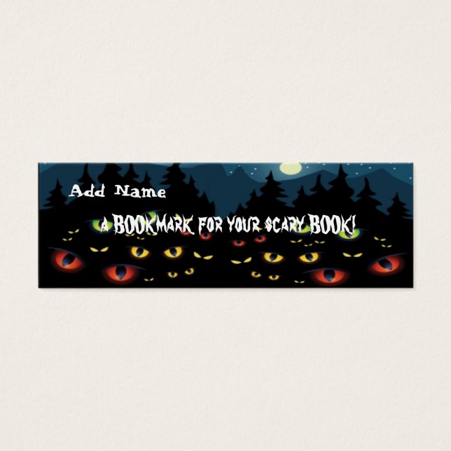 Mini Favoritos para o Partido Halloween (Frente)