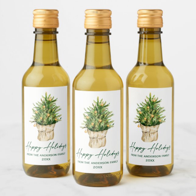 Mini Feriado de Tinta de Aquarela (Garrafas)