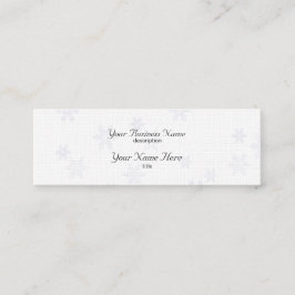 Mini Flocos de neve Papel fino Cartão de visita Linen