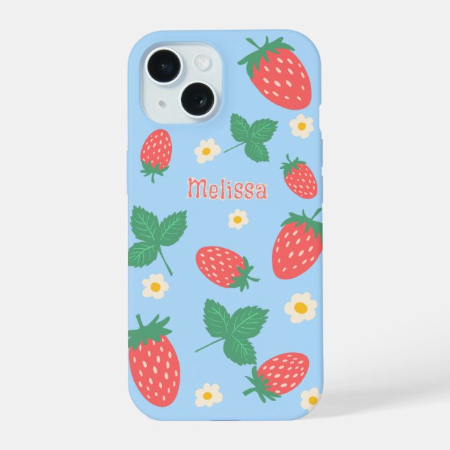 Mini Flor de Morango Personalizada (Verso)