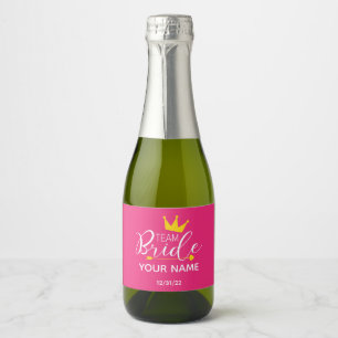 Mini Frente de Branca Rótulo de Vinho Espumante Ro