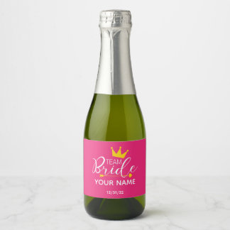 Mini Frente de Branca Rótulo de Vinho Espumante Ro