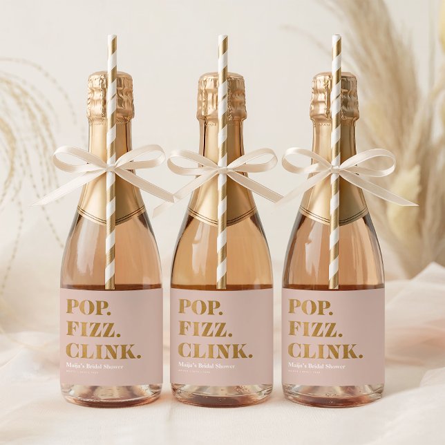 Mini Garrafa de Vinho Espumante Bridal Pop Fizz Cl (Bridal Pop Fizz Clink Mini Sparkling Wine Bottle L Sparkling Wine Label)
