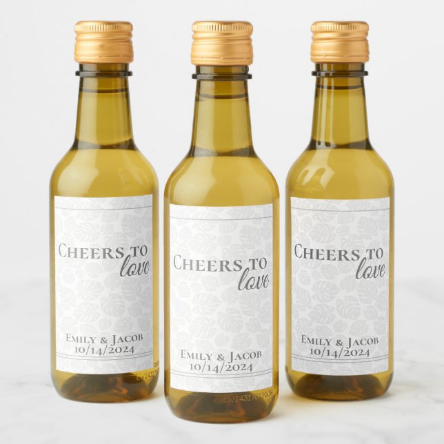 Mini Garrafas de Vinho Brindes ao AMOR  (Garrafas)