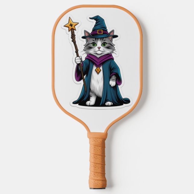 Mini gato feiticeiro com cajado mágico (Front)