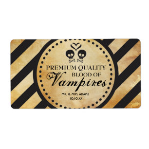 Mini Gótico de etiquetas de vinho Favor de Casame