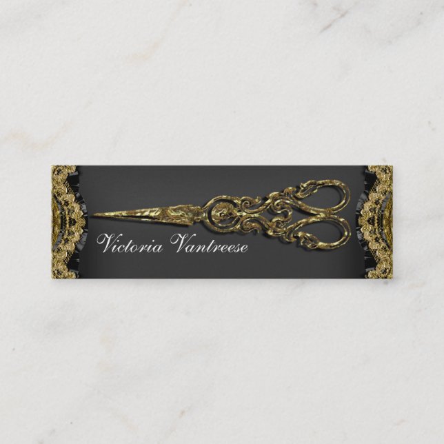 Mini Hazelhurst completo Scissor o cartão de visita (Frente)