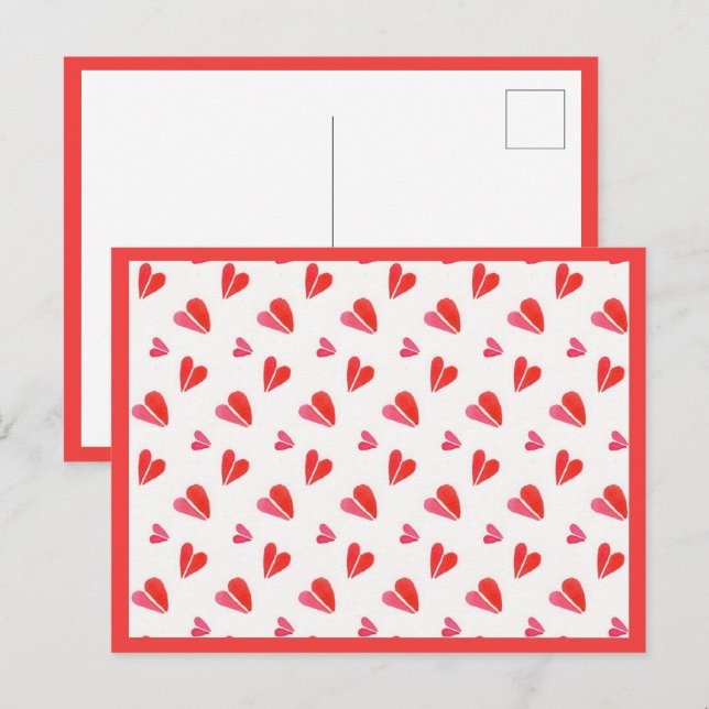 MINI HEARTS Cartão postal II (Frente/Verso)