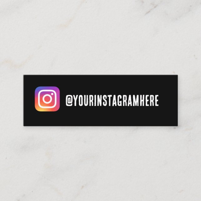 Mini instagram cartão de visita (Frente)