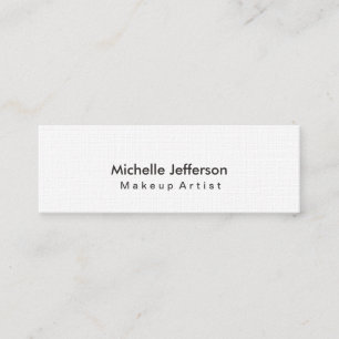 Mini Linen Trendy Makeup Artist Style Cartão de visita
