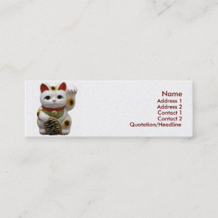 Mini Lucky Cat Cartão de visita