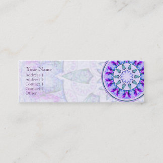 Mini Mandala da estrela da jóia • Cartão de visita do