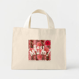 Mini melhor Mãe! Bolsa Tote