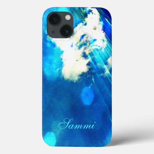 Mini Mini Retina no Pad do Azul Sky Sparkle (Verso)