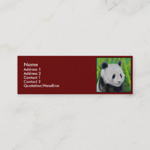 Mini Modelo do cartão de visita - panda