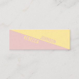 Mini Modern Punchy Pastel Duotone - Cartão de visita