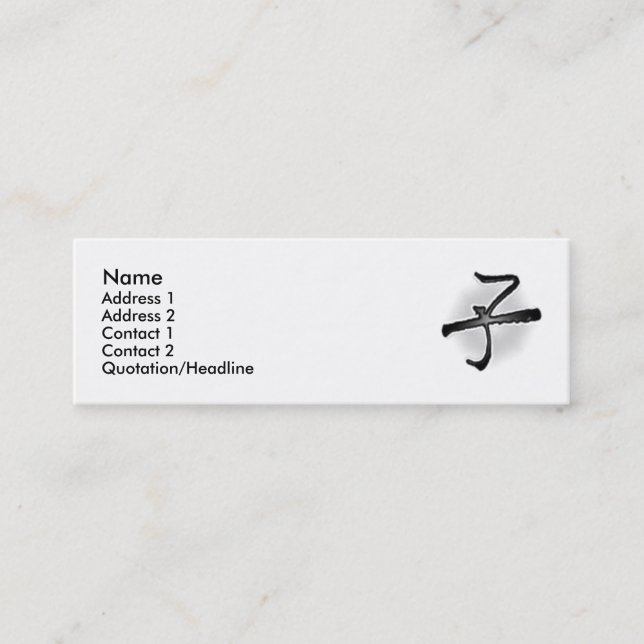 Mini O Cartão de visita de Rato Filho (Frente)