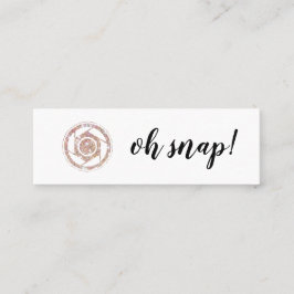 Mini Oh pressão! Cartão de visita do fotógrafo do