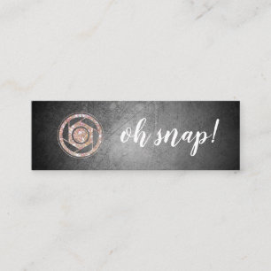 Mini Oh pressão! Cartão de visita do fotógrafo do