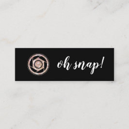 Mini Oh pressão! Cartão de visita do fotógrafo do