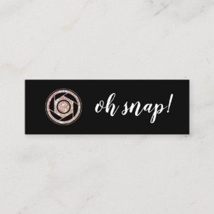 Mini Oh pressão! Cartão de visita do fotógrafo do