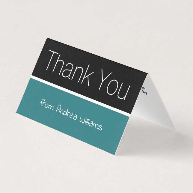 Mini Orçamento Moderno - Obrigado Notas (Frente)