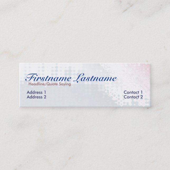 Mini Pasoflora Cartão de visita (Frente)