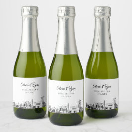 Mini Personalizado de Casamento de Arizona Classy 