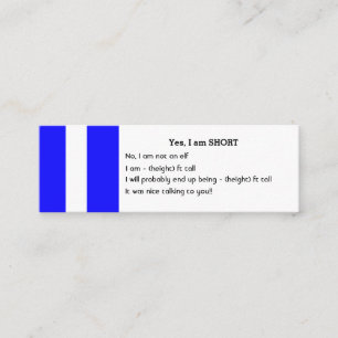 Mini pessoas CURTAS dos cartões de visitas