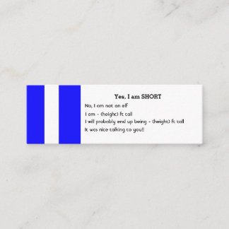 Mini pessoas CURTAS dos cartões de visitas