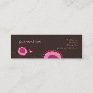 Mini Pontos cor-de-rosa e Cartão de visita de diversão