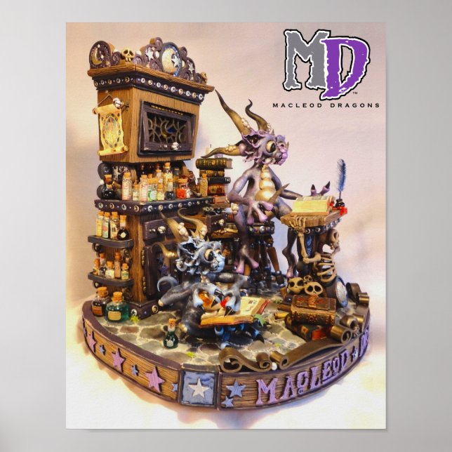 Mini Poster MD Merlin Dragon 11"x14" (Frente)