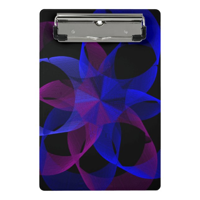 Mini Prancheta 3D To 2D Cylinder Ring Geometric Mini Clipboard (Frente)