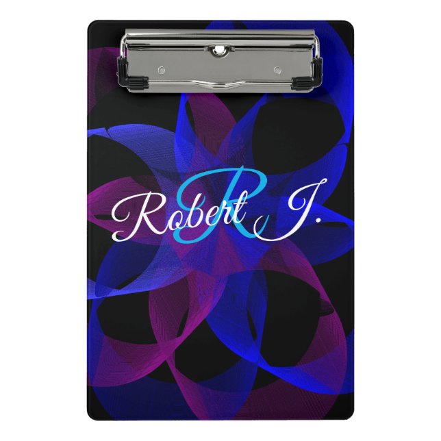 Mini Prancheta 3D To 2D Cylinder Ring Geometric Mini Clipboard (Frente)