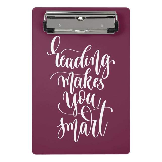 Mini Prancheta A leitura fá-lo esperto (Frente)