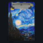 Mini Prancheta A Noite Estrelada de Vincent Van Gogh<br><div class="desc">Vincent Van Gogh Na Noite Estrelada. Esta é uma antiga obra-prima do pintor mestre holandês Vincent Van Gogh. Esta pintura de paisagem artística fina tem uma cor bela,  vibrante e saturada. Vincent Van Gogh era um pintor impressionista holandês. Esta imagem está no dominio público</div>