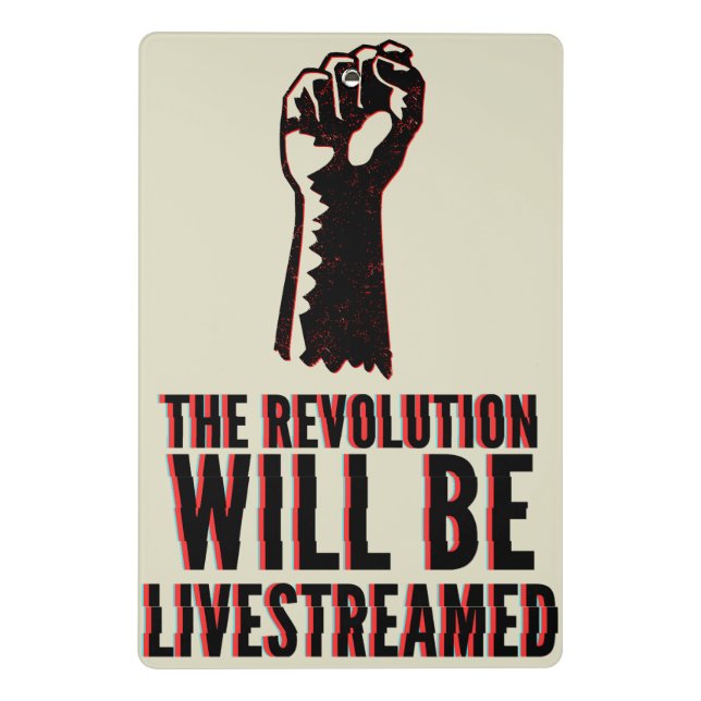 Mini Prancheta A Revolução Será Transmitida Ao Vivo (Verso)