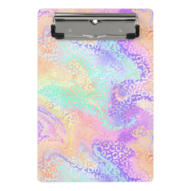 Mini Prancheta A Série Leopardo Iridescente Design 3 (Frente)