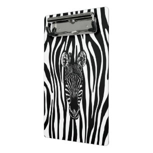 Mini Prancheta A Trendy Zebra Herd na Impressão Zebra