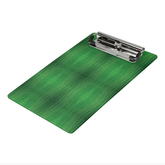 Mini Prancheta Aceitação | Padrão de Boho Eclético Verde (Inclinado3)