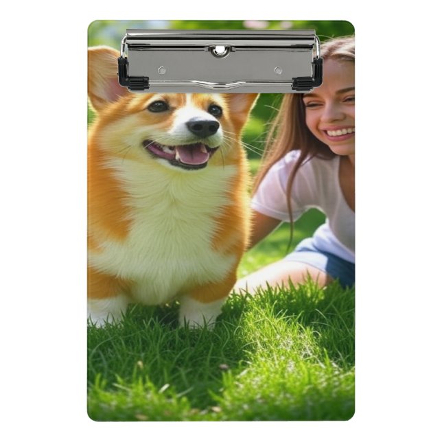 Mini Prancheta Adicionar Personalização de Foto Pet Personalizar (Frente)