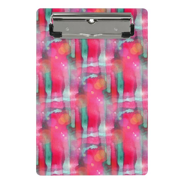 Mini Prancheta Aguarela pintada abstrato do brilho de Sun (Frente)