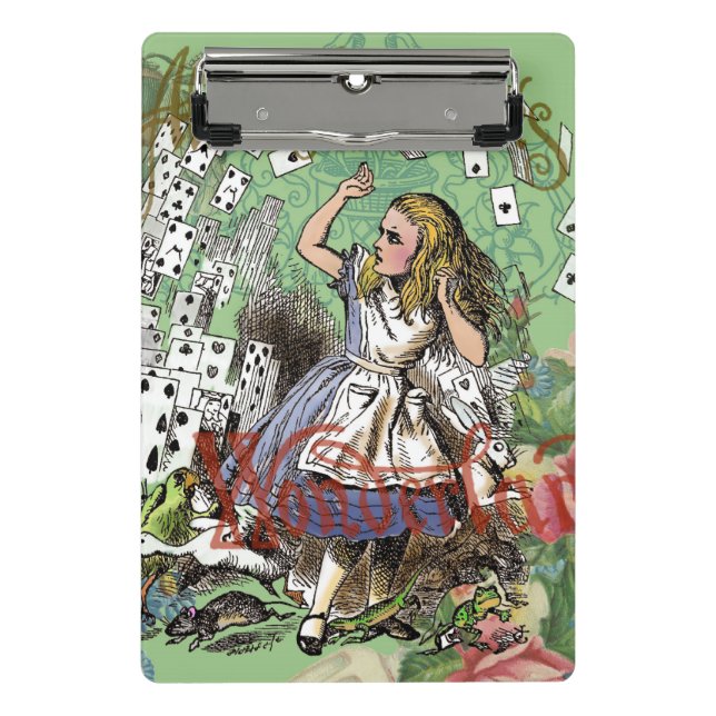 Mini Prancheta alice cards maravilderland hatrabbit (Frente)