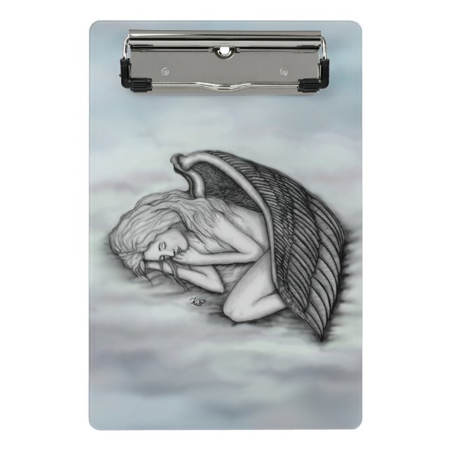 Mini Prancheta Anjo dormindo nas nuvens do céu (Frente)