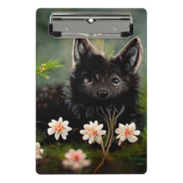 Mini Prancheta Área de transferência de animais selvagens florais