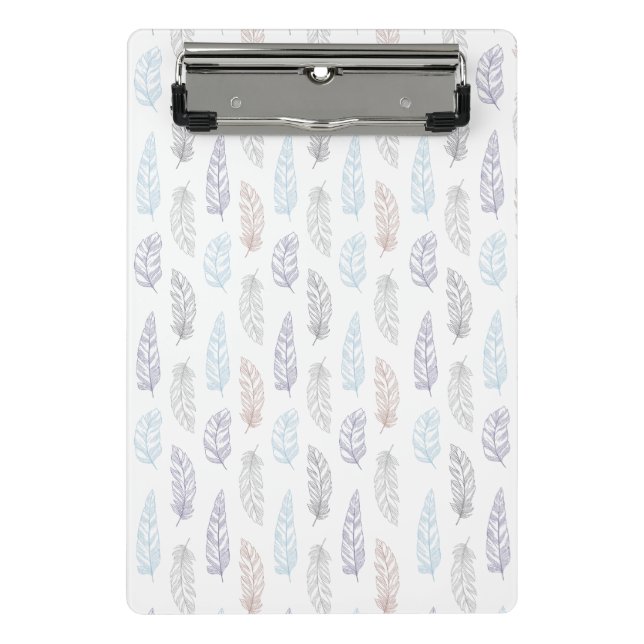 Mini Prancheta Área de transferência de padrões de penas (Frente)