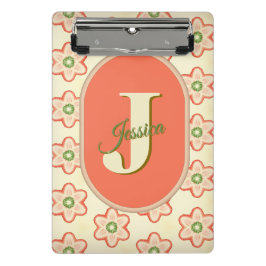 Mini Prancheta Área de Transferência Mini do Monograma Moderno Pe