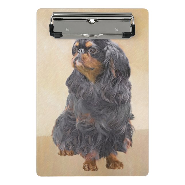Mini Prancheta Arte Animal Original Pintura Inglesa Toy Spaniel (Frente)